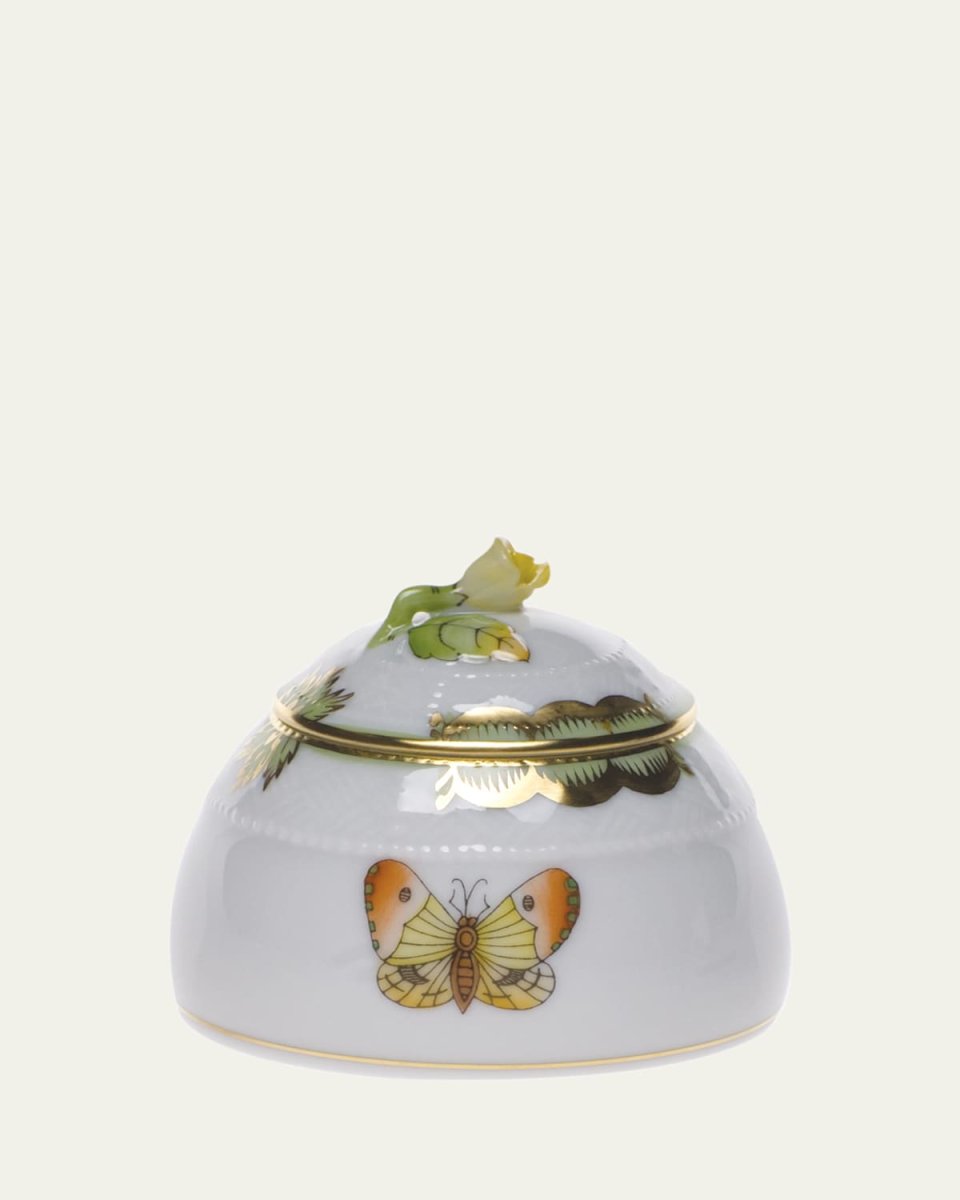 Queen Victoria Honey Pot with Rose Finial
